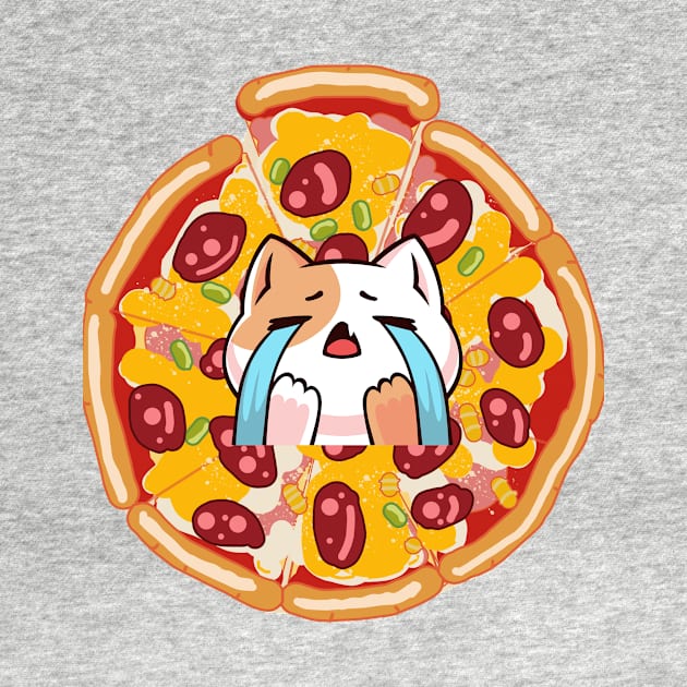 Cat Eating A Pizza by 29 hour design
